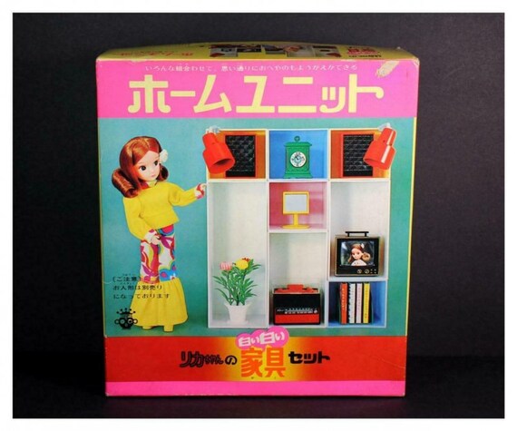セール ドールハウス ミニチュア 昭和レトロ リカちゃん 白白家具 本棚