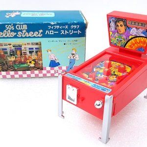 1988 years made Epoch 50's CLUB Hello Street Dollhouse Miniature Pinball machine.