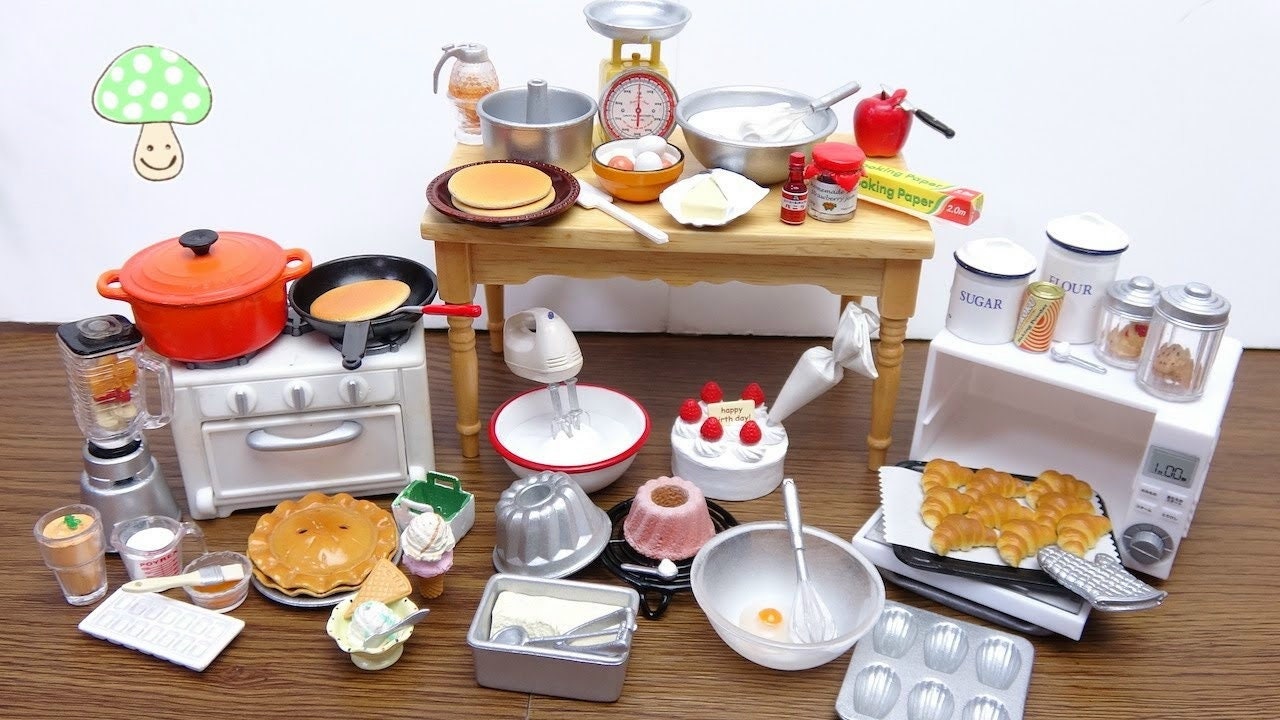 KARLOR - Kit D'ustensiles De Cuisine Miniatures 1:12 Pour Maison De Poupée, Avec Centrifugeuse, Cuiseur à œufs, Riz Et Machine à Café
