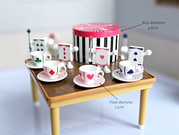 Re ment Dollhouse Miniatures Fairytale Kitchen Tableware Collection Cups Plates Spoons and Storage Box. Etsy Canada