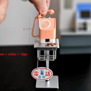 SALE re-ment dollhouse miniature Nostalgia Electrics Appliances - Public telephone/ Pay phone