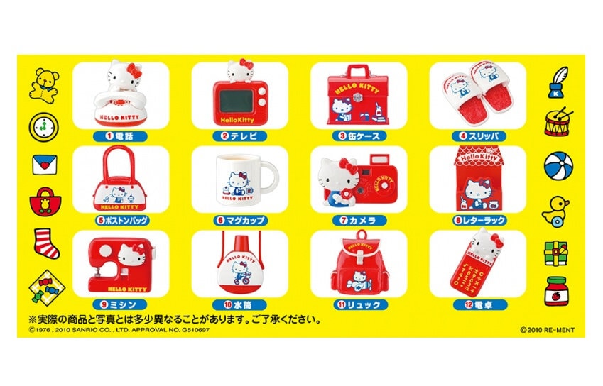 Re-ment Miniature Sanrio Hello Kitty Nostalgic Goods Magnet - Etsy