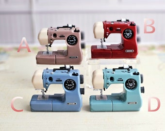Colección de máquinas de coser para electrodomésticos Diorama en miniatura de casa de muñecas