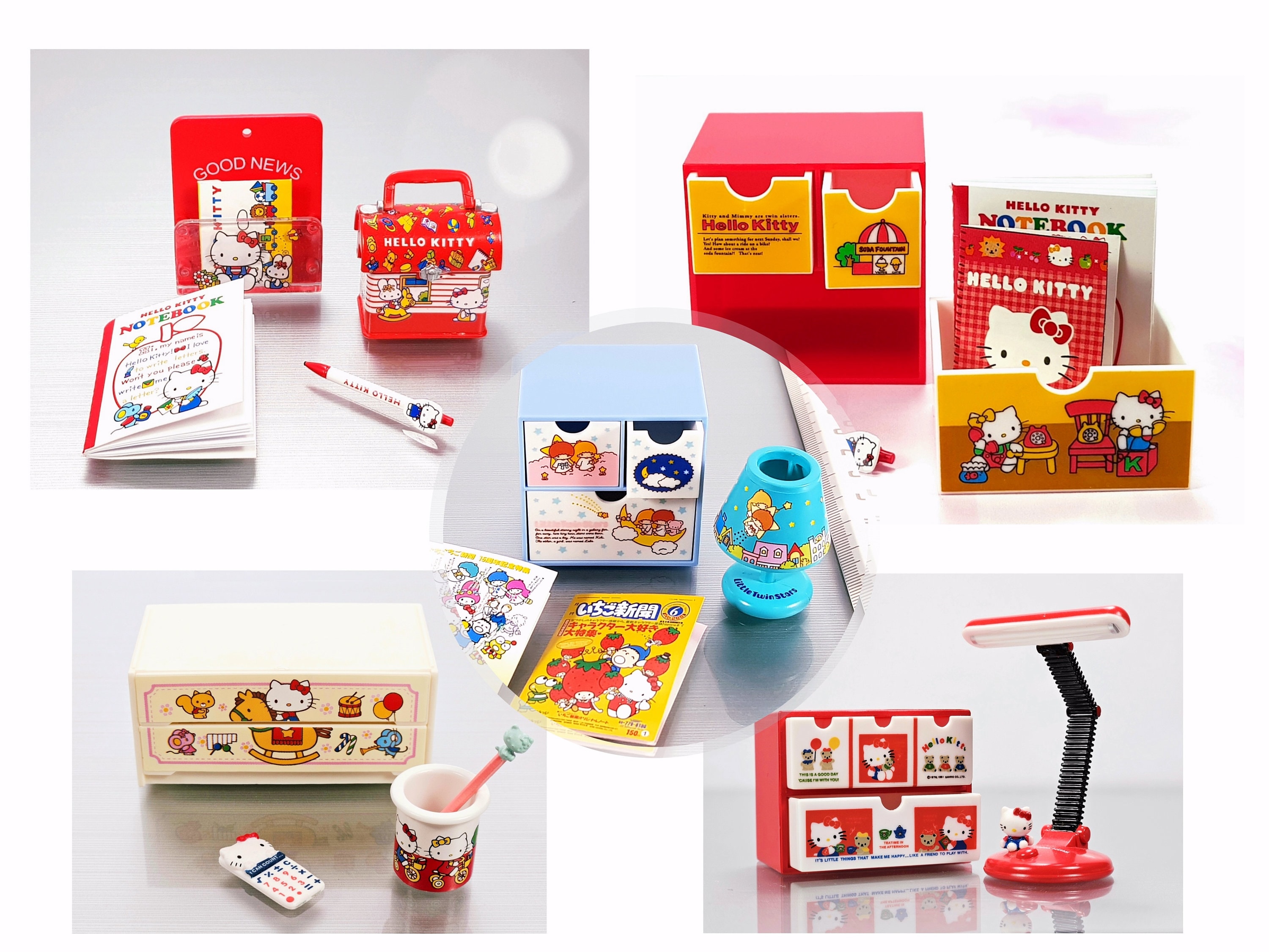 SALE Sanrio Re-ment Dollhouse Miniature Hello Kitty Stationery