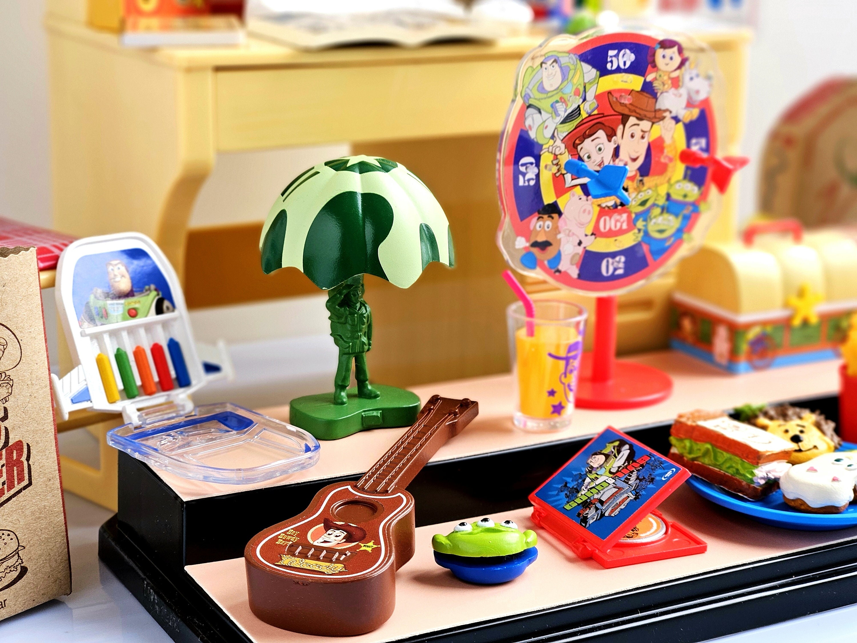 SALE Rare Re-ment Dollhouse Miniature Pixar Toy Story Happy Toy