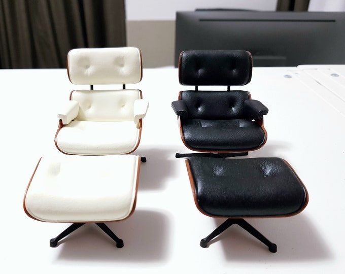 Original 1/12 Scale Miniature Designer Chair Collection Lounge Chair