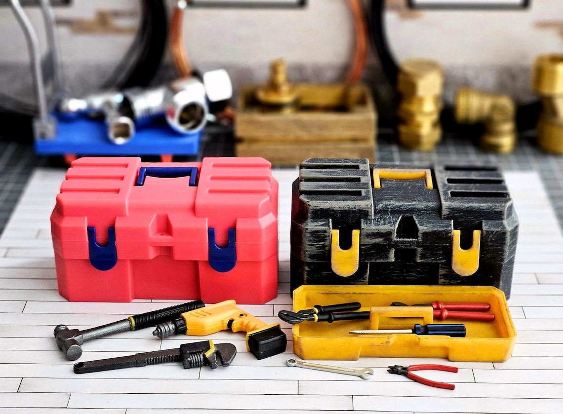 Diorama Miniature DIY Mini Power Tools and Tools Box - Etsy