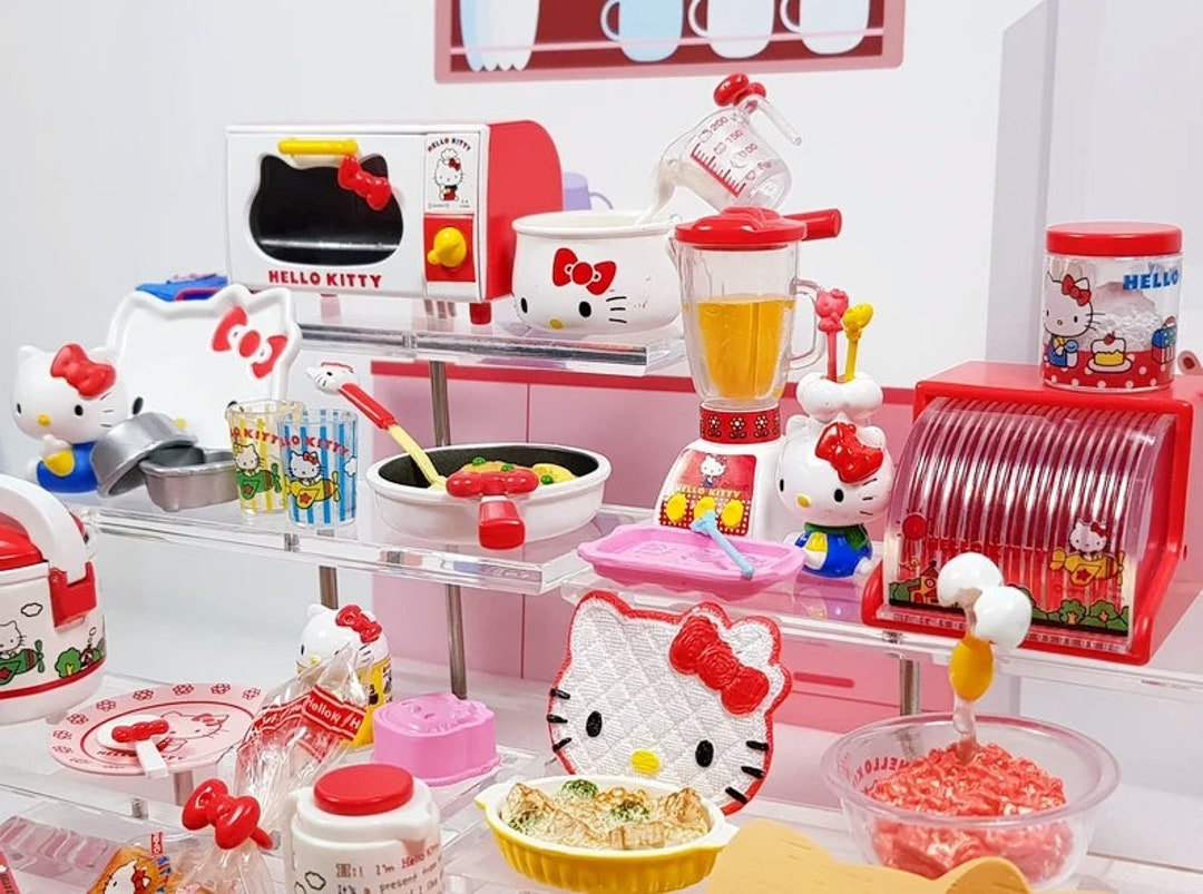 1/6 Scale Re-ment Dollhouse Miniature Hello Kitty Home Cooking