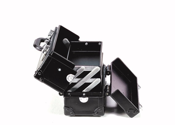 SALE Re-ment Miniature Puchi Petite Cosmetic Makeup Box - Black