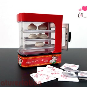 1/6 scale Re-ment Dollhouse Miniature Convenience Food Store no.1 - Bun warmer, tong & buns