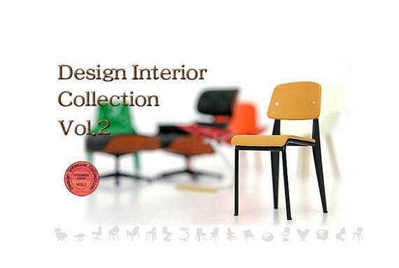 Original 1/12 Scale Miniature Designer Chair Collection Vol.2 