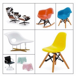 SALE Original 1/12 scale Designer Chair Collection Assort.1 - Complete set.