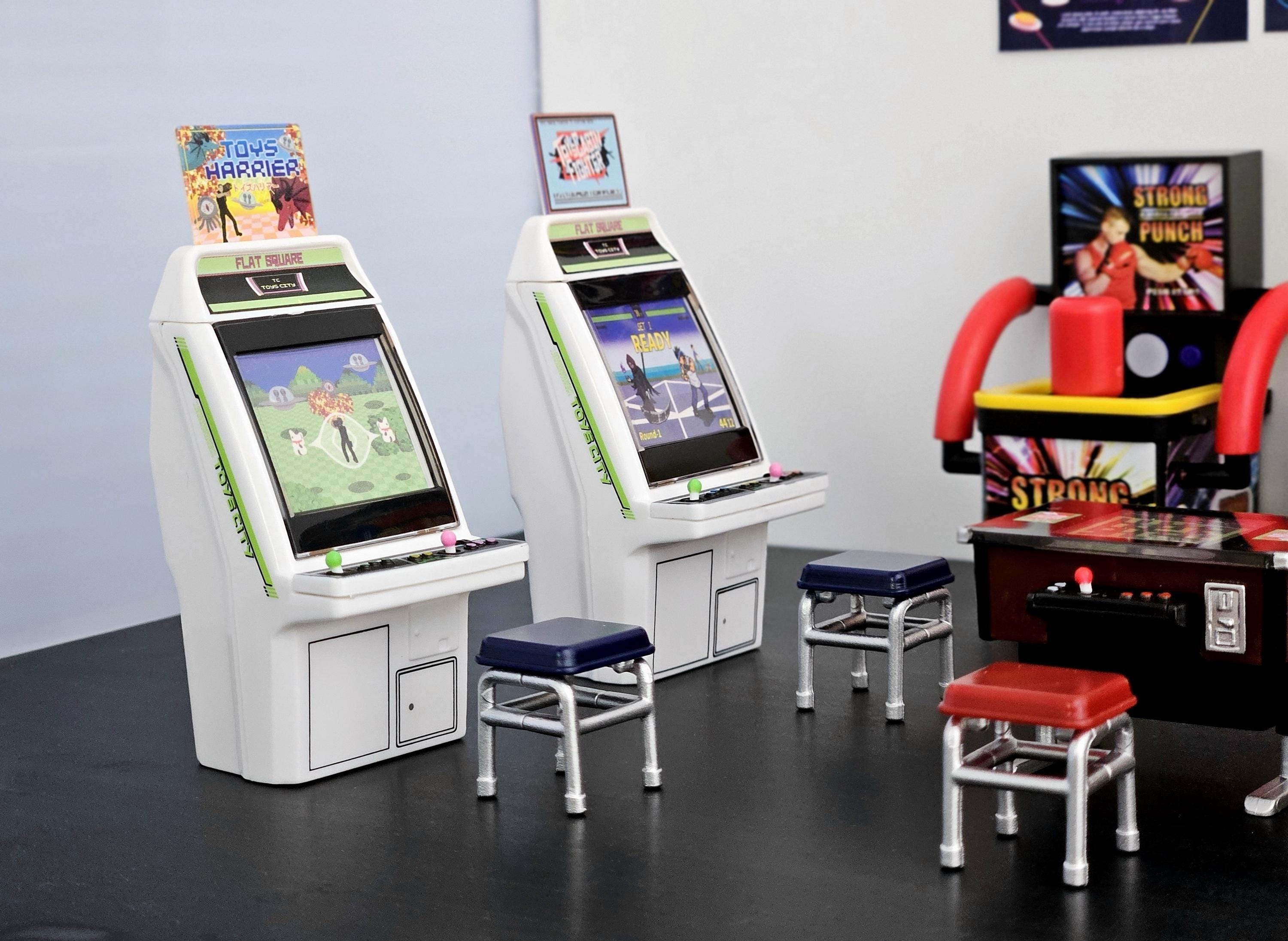 ドールハウスミニチュアジオラマレトロアーケードゲームマシン