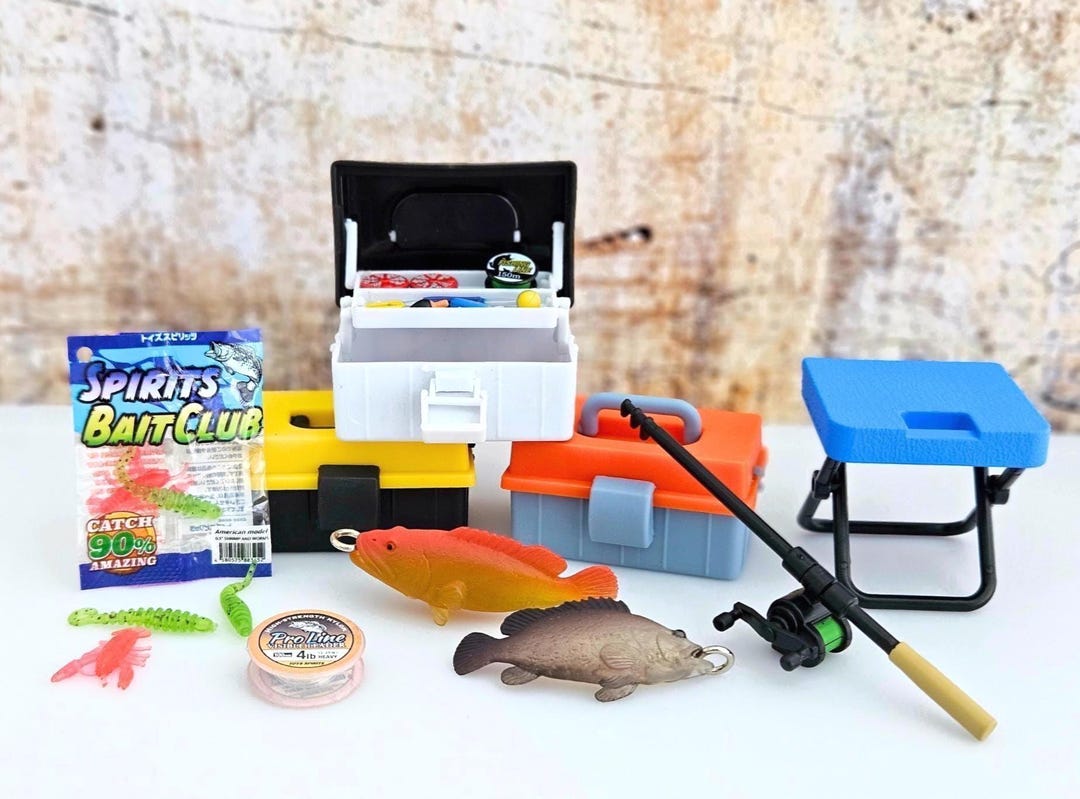 セール ドールハウス ミニチュア フィッシング ミニボックス