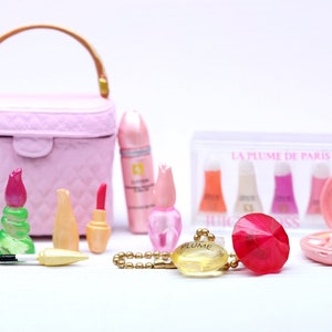 SALE Re-ment Dollhouse Miniature Makeup Cosmetic No.2 Sweet - Cosmetic bag, perfume and accessories