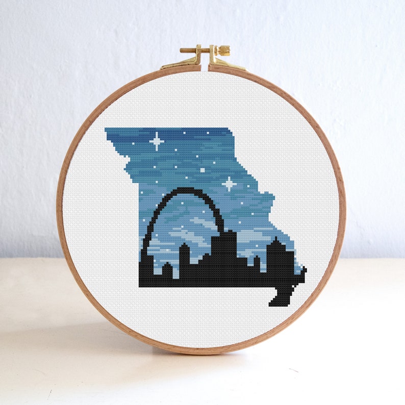 Saint Louis Missouri Cross Stitch Pattern Counted Cross Etsy