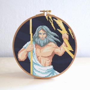 Greek Gods Cross Stitch Pattern Set , Mythology Cross Stitch Pattern ...