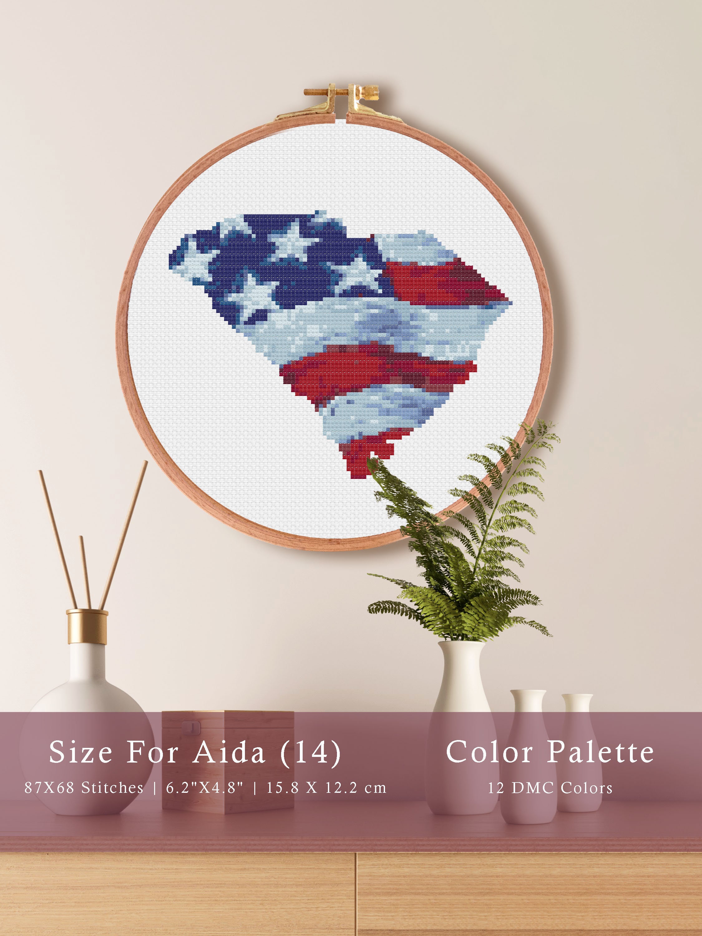 Sewing & Needlecraft Cross Stitch United States Cross Stitch Series