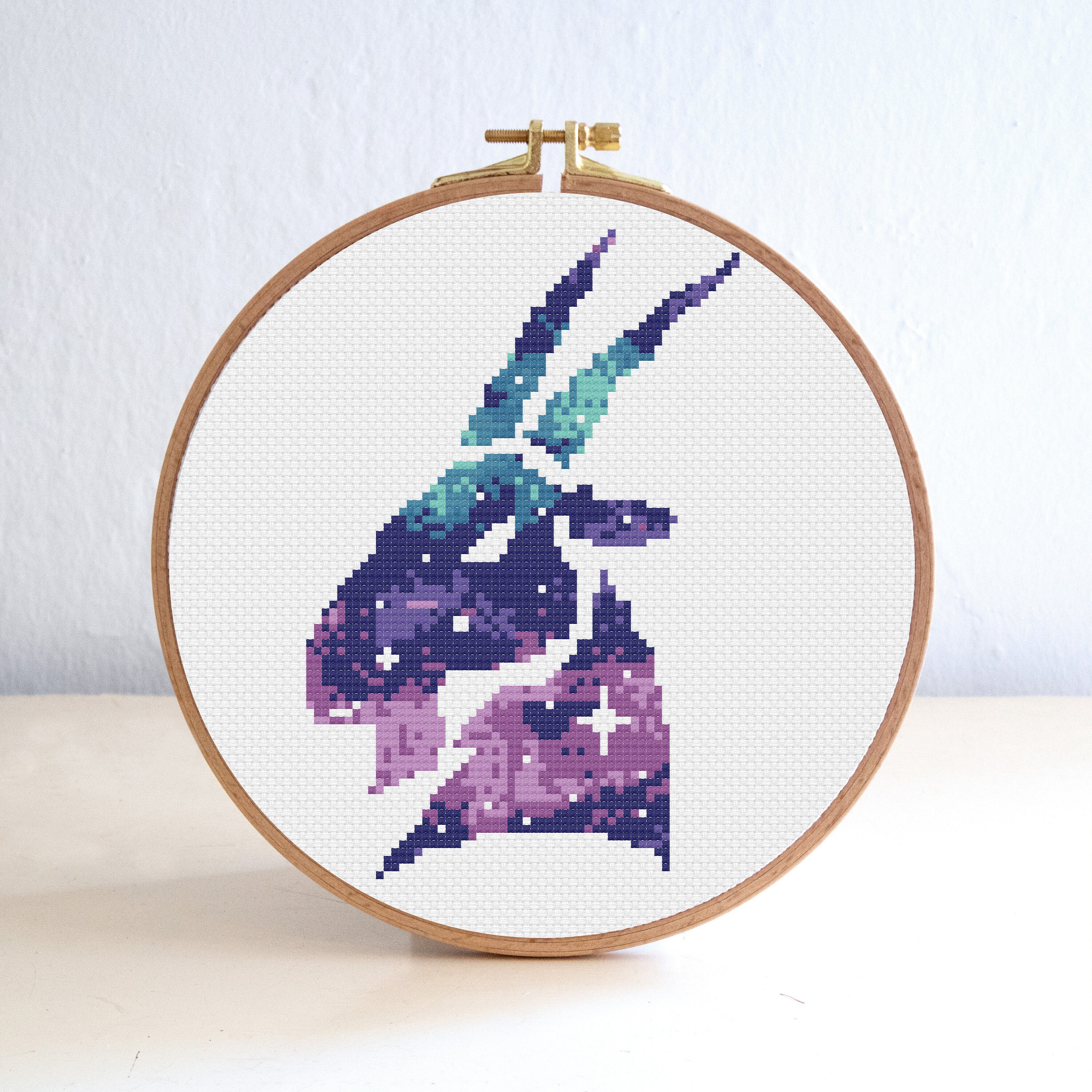 Capricorn Zodiac Sign Cross Stitch Pattern Astrology Galaxy - Etsy