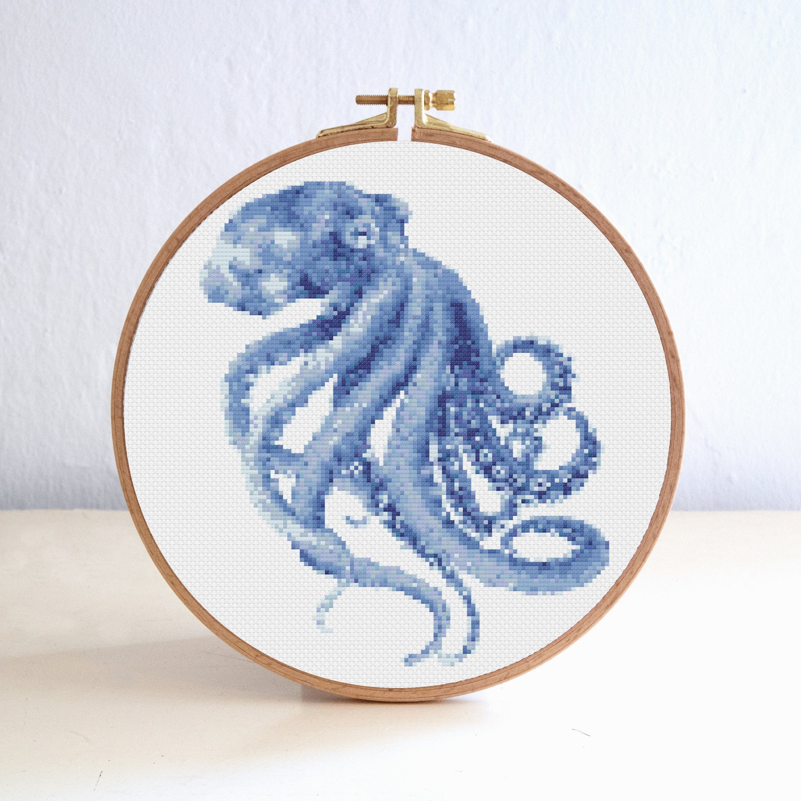 Octopus Cross Stitch Pattern Beach Ocean Cross Stitch Etsy