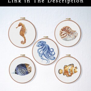 Octopus Cross Stitch Pattern , Beach Ocean Cross Stitch Pattern , Sea ...