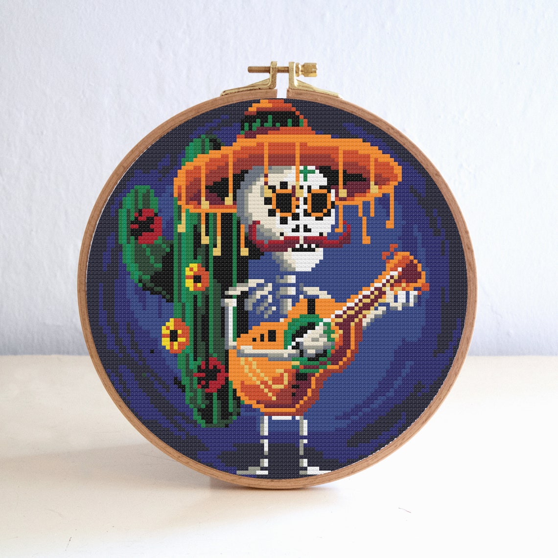 Sugar Skull Cross Stitch Pattern | Day of the Dead Cross Stitch Pattern ...