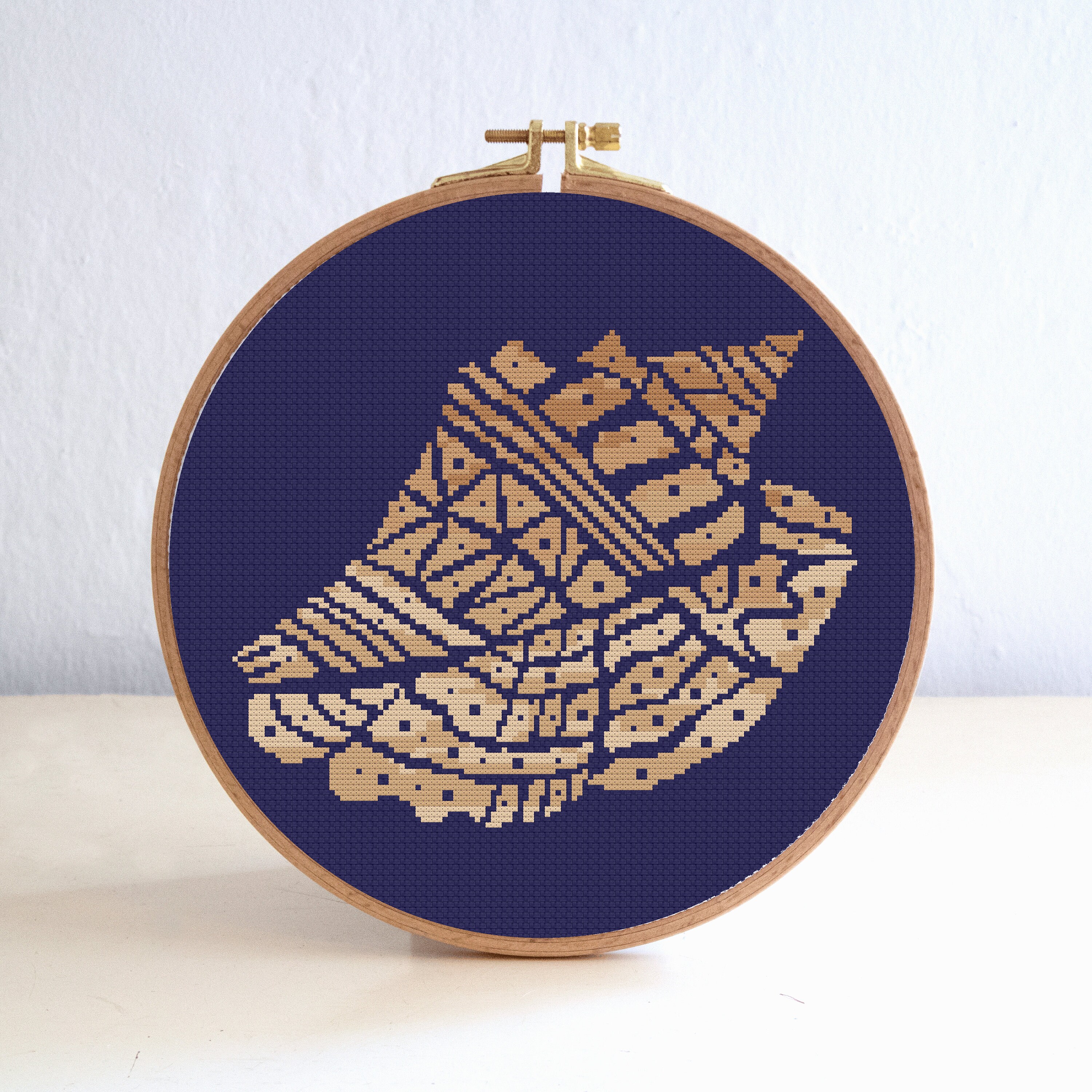 Mandala Sea Shell Cross Stitch Pattern Set Beach Cross | Etsy