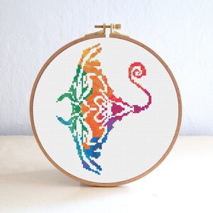 Sea Animals Cross Stitch Pattern Set , Octopus Watercolor Pattern ...