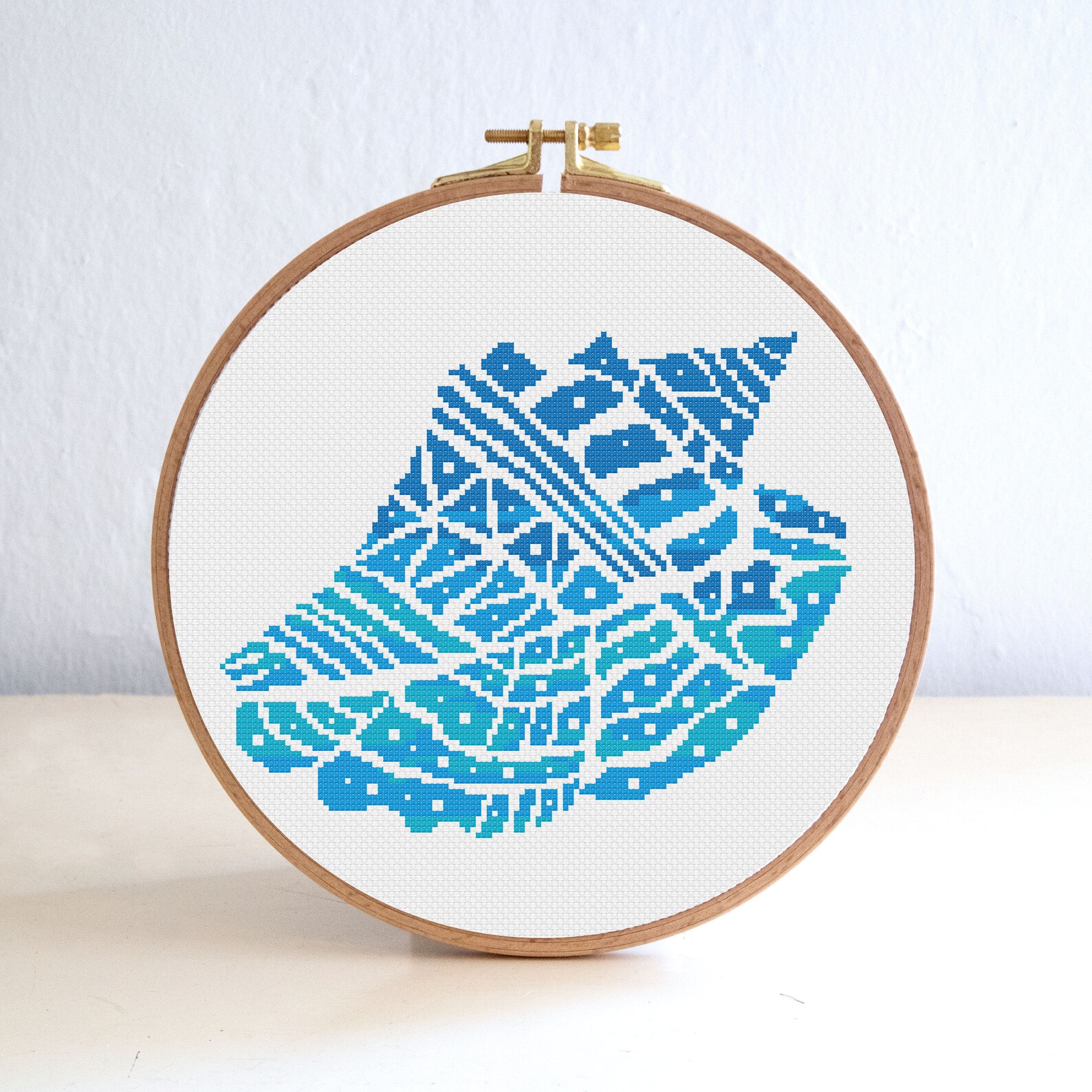 Mandala Sea Shell Cross Stitch Pattern Set , Beach Cross Stitch Pattern ...