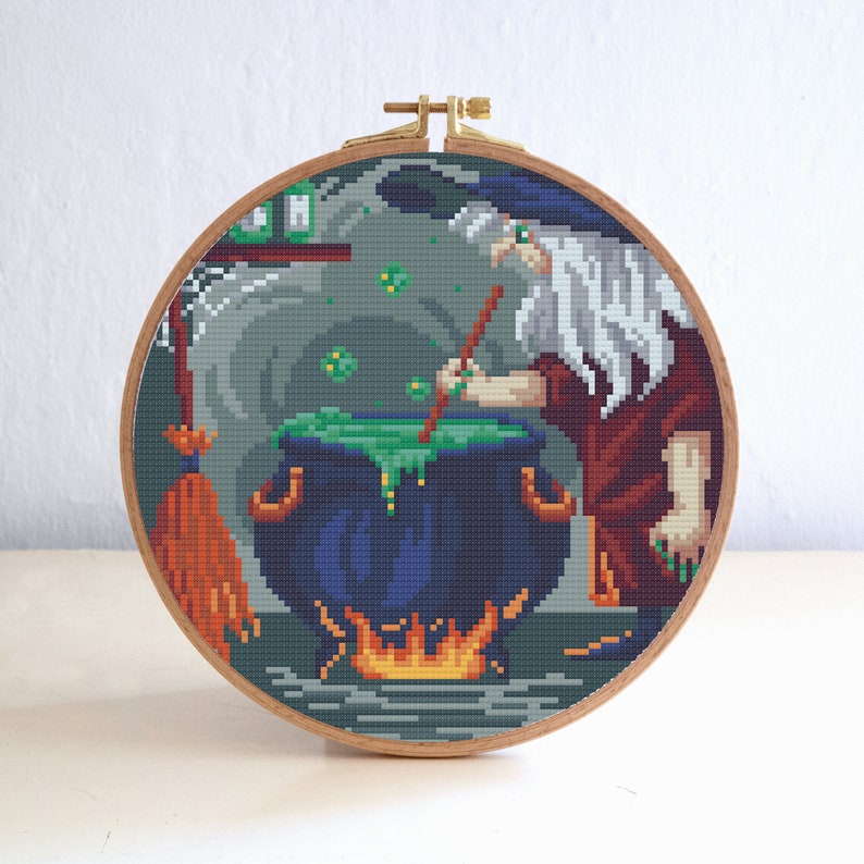 10 Halloween Cross Stitch Pattern Set Easy Withcy Ghosts - Etsy