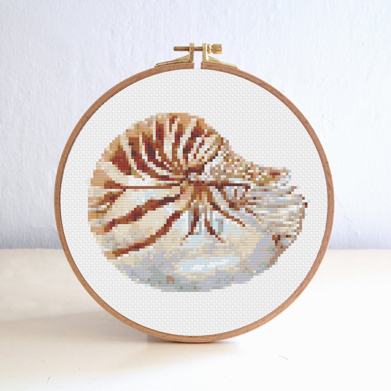 Shell Cross Stitch Pattern , Beach Ocean Cross Stitch Pattern , Sea ...