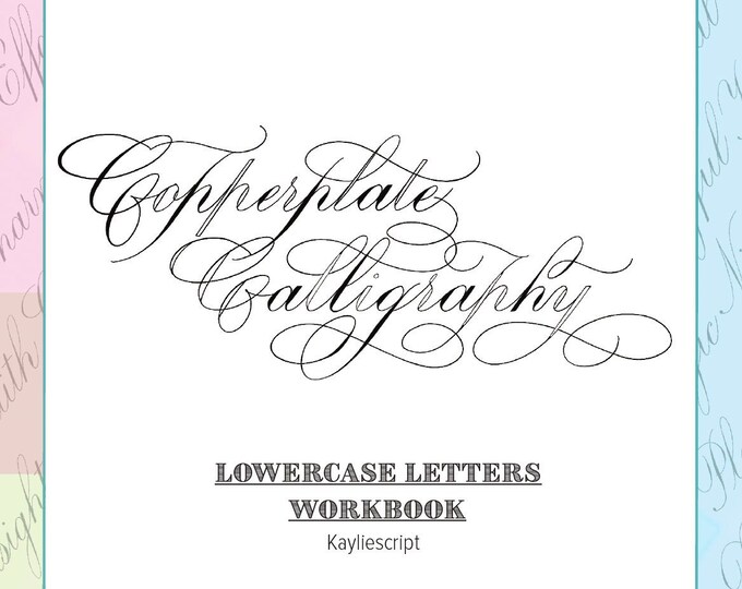 Copperplate Calligraphy Worksheet | Printable Template PDF for ...