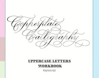 NIEUW | Koperplaat kalligrafie hoofdletters - werkboek