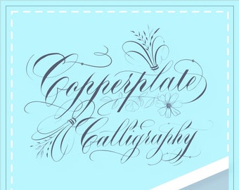 Woordenoefening - koperkalligrafie | Puntige pen | Borstelpen