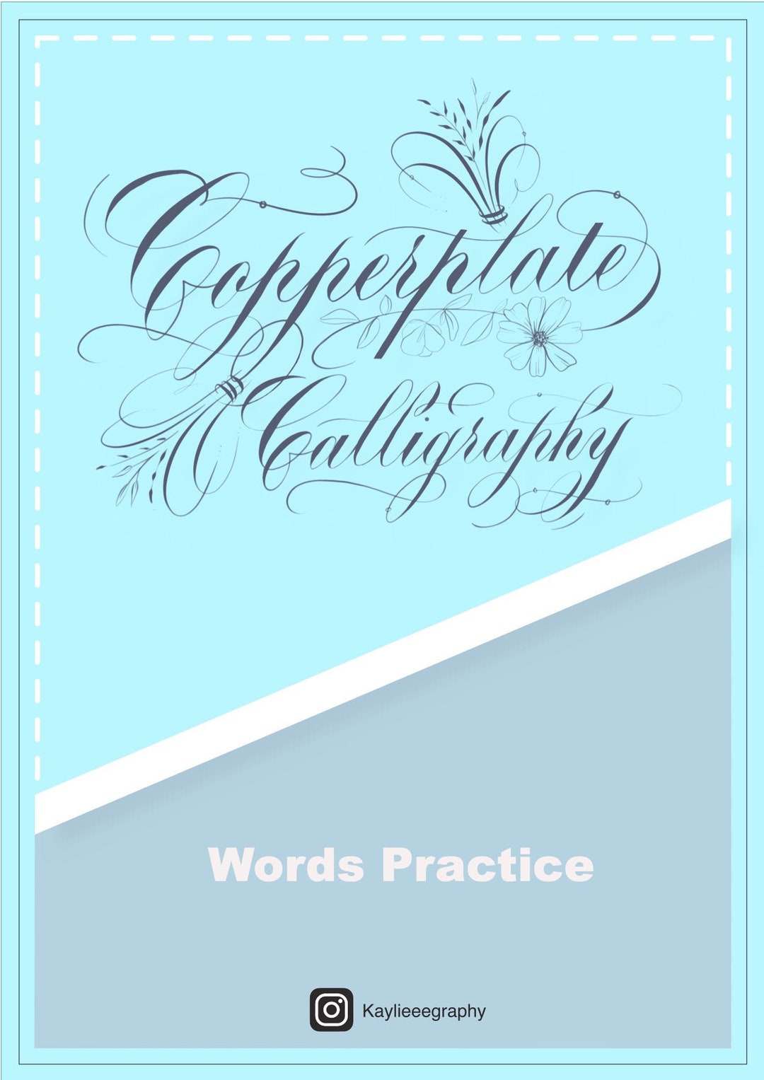 Words Practice - Copperplate Calligraphy | Pointed Pen | Brush Pen - Etsy