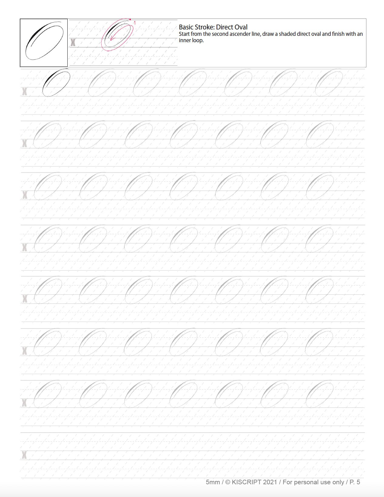 Spencerian Script Practice Sheets (uppercase) - Etsy