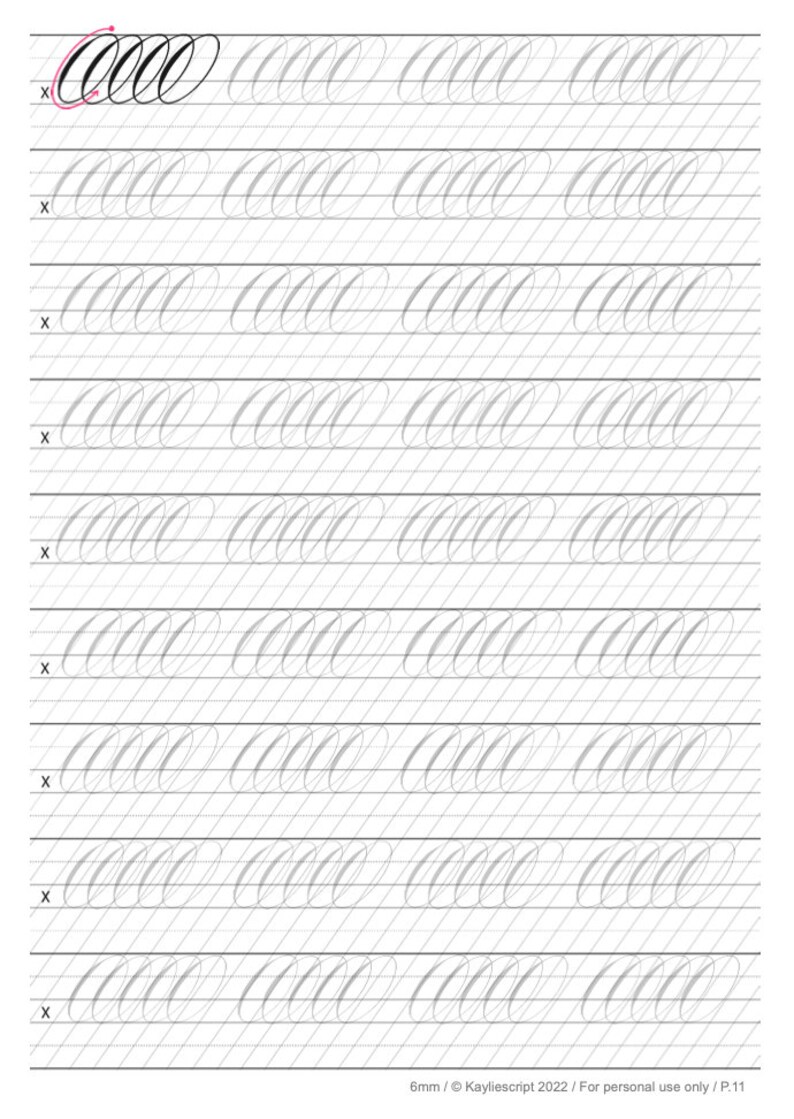 NEW | Copperplate Calligraphy Uppercase Letters - Workbook - Etsy