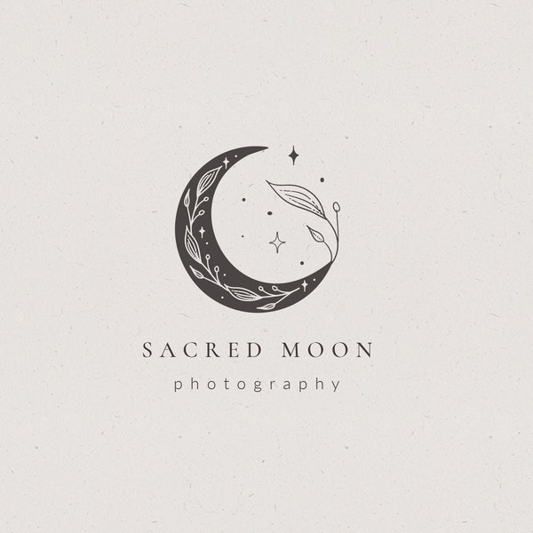 Moon Logo Design - Etsy