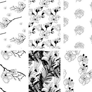 Floral 37 Seamless Patterns. Gentle, Floristic, Seamless, Endless, Repeating, Inspiration, Spring, Flowers, Summer, Garden. Wallpaper.