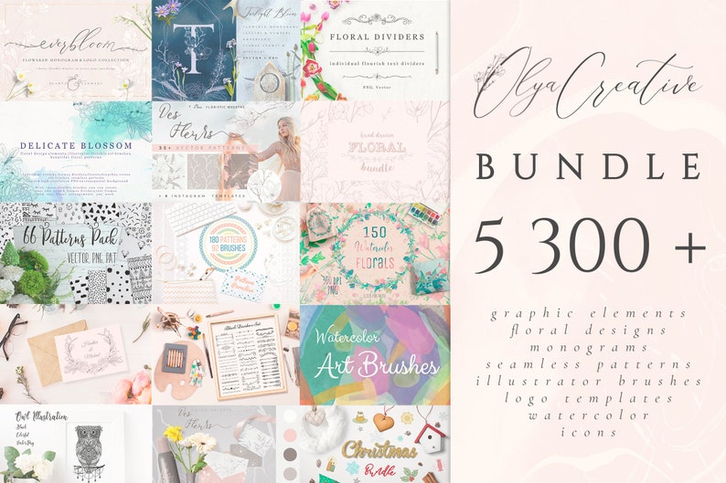 SALE Graphic Bundle 99% OFF, Dreamy Graphic Bundle, Seamless Pattern ...