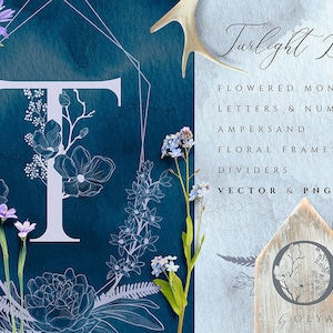 Logotipo floral, fuente SVG, letras florales, SVG floral, monograma floral, vector floral, logotipo, png, eps. Logotipo de bricolaje, corona floral. Logotipo del tatuaje.