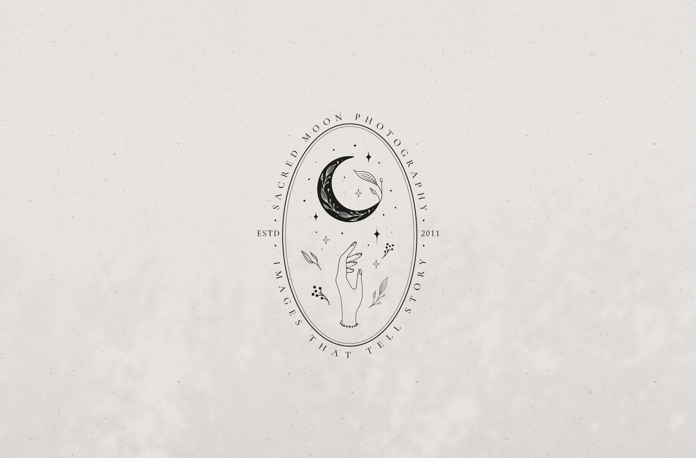 Premade Moon Brand Logo Design for Blog or Small Business Etsy
