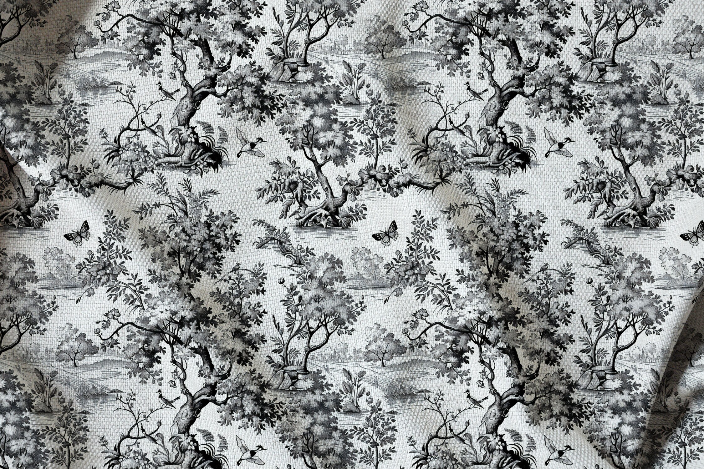Toile De Jouy Print Design Seamless Patterns Vintage Classic Charm ...