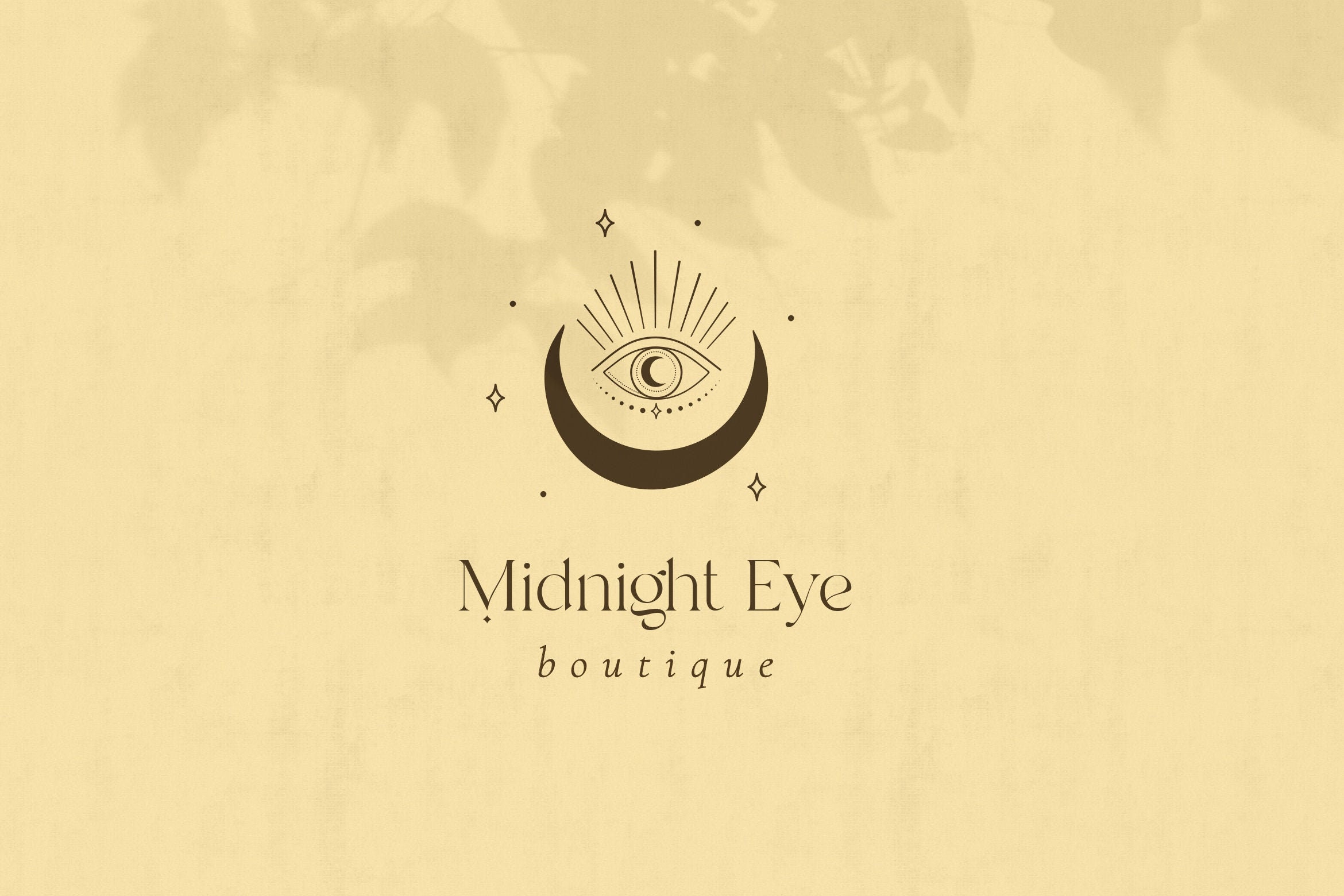 Premade Mystic Moon Eye Brand Logo Design for Blog or Small