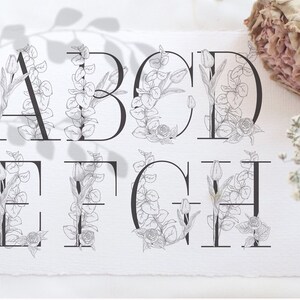 Spring Graphic. Floral Alphabet. Floral Designs, Monograms, Patterns ...