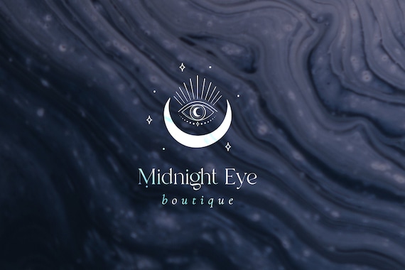 Premade Mystic Moon Eye Brand Logo Design for Blog or Small