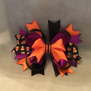 Fancy Halloween dog collar bow