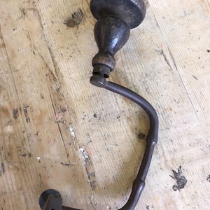 Antiker Schreiner Penny Brace Bohrer. Zimmermanns Handspange.