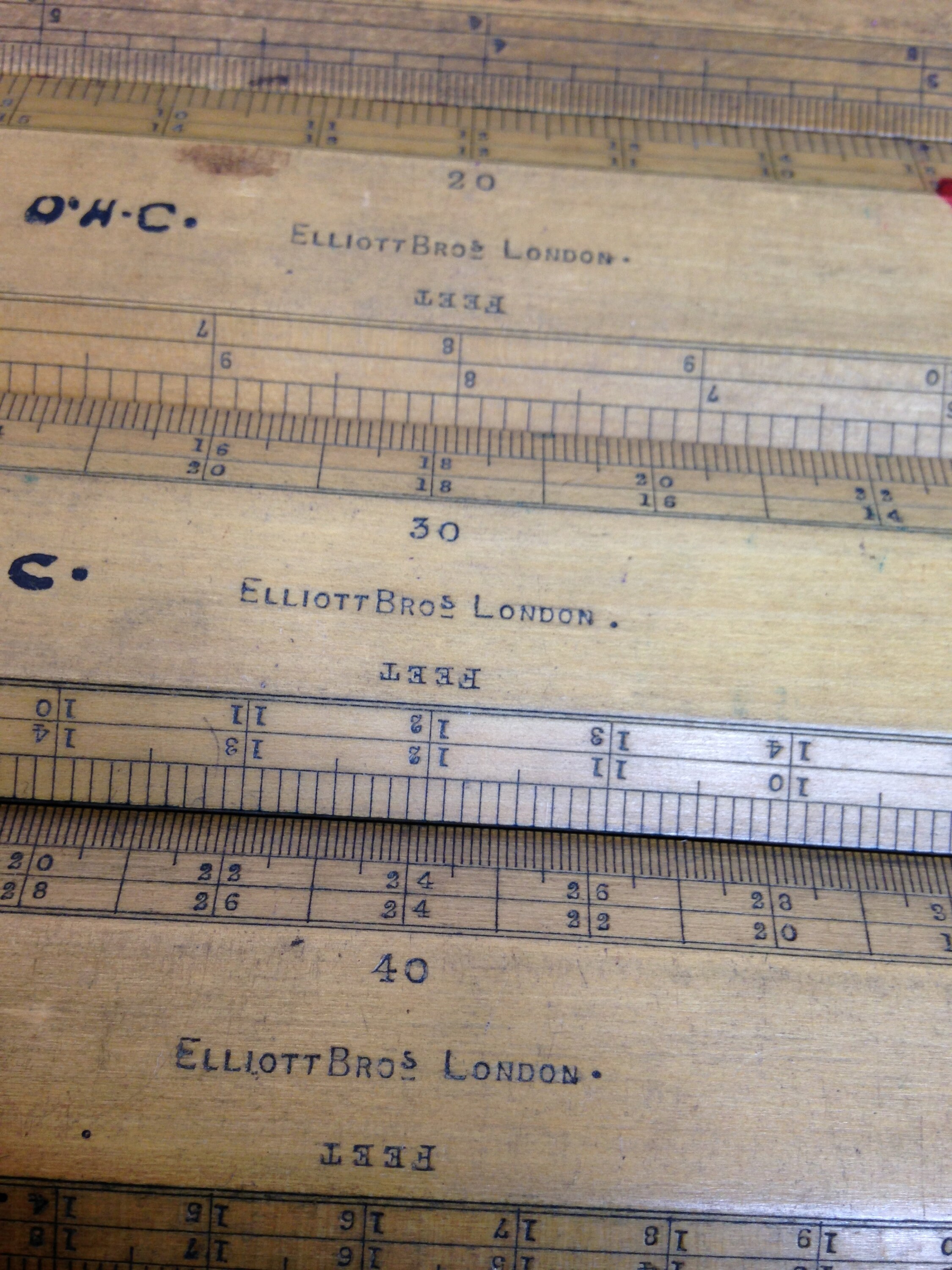 Rare Antique Cased Set of Elliott Bros Lonon Engine Divided Scales ...