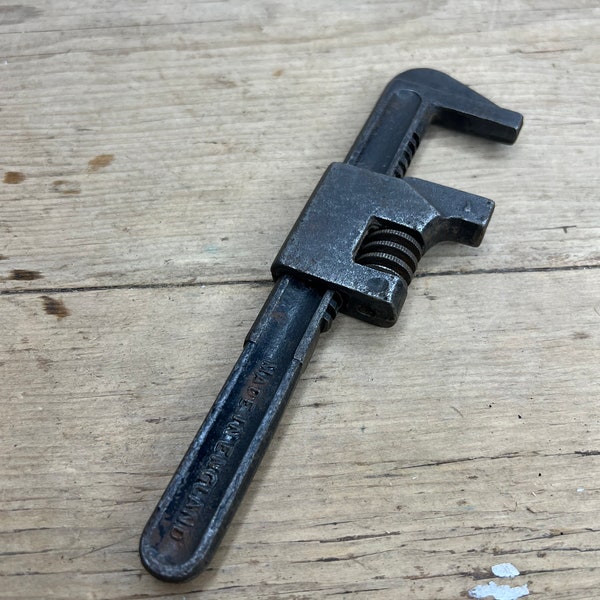 Antique Rustic Adjustable Wrench / Tool